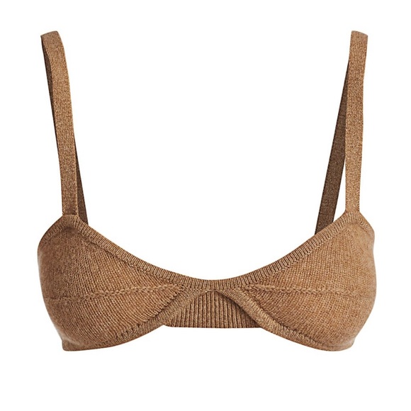 KHAITE Tops - Khaite Cashmere Eda Bralette Camel sz. S NWT